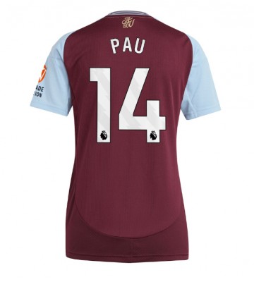 Aston Villa Pau Torres #14 Primera Equipación Mujer 2024-25 Manga Corta